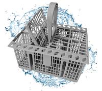 Cutlery Basket Dishwasher Basket for Lower Basket 20.5 x 16 x 22.5 cm for Hotpoint for Indesit for Whirlpool for Bauknecht for Ikea 488000386607 / C00386607 Dish Rack Dishwasher Basket Basket