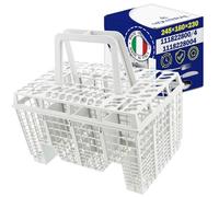 Cutlery Basket for Dishwasher 245x160x230 mm with the Original Code 111822800/4 1118228004 for Electrolux - MADE IN ITALY - Warranty 10 Years - MONTERAL