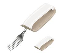 Cutlery Cuff for Weak Grip - Leather Adaptive Utensil Holder, Easy Grip Spoon & Pen Support, Mealtime Assistance for Parkinson’s, Elderly & Disabled Users