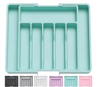 Cutlery Drawer Organiser - Expandable Kitchen Drawer Storage Organiser, Adjustable Cutlery Tray, Multipurpose Utensil Organisation for Forks, Knives
