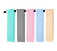 Cutlery Drawstring Bag 5pcs Travel Cutlery Pouch Portable Tableware Carrying Case Cutlery Fork Spoon Storage Bag for Camping School
