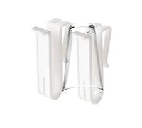 Cutlery Drying Rack Holder - 10x7.6x8cm Hanging Utensil Basket, Fork Spoon Drain Storage Cup, Detachable Dish Racks Attachment, PP Organizer - For Kitchen Sink Rail System Counter Space