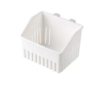 Cutlery Drying Rack Holder - 10x7.6x8cm Hanging Utensil Basket, Fork Spoon Drain Storage Cup, Detachable Dish Racks Attachment, PP Organizer - For Kitchen Sink Rail System Counter Space