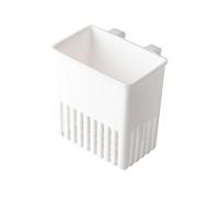 Cutlery Drying Rack Holder - 10x7.6x8cm Hanging Utensil Basket, Fork Spoon Drain Storage Cup, Detachable Dish Racks Attachment, PP Organizer - For Kitchen Sink Rail System Counter Space