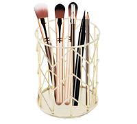 Cutlery Flatware Organizer Gold Kitchen Utensil Holder Hollow Cutlery Spoon Fork Chopsticks Cutlery Storage Basket Flatware Storage Drainer Compartment Box for Kitchen Countertop Home Table(11*9.5cm)