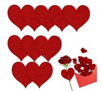 Cutlery Holder | 10 Pieces Heart-Shaped Table Utensil Protective Covers | Felt Cutlery Covers for Valentine's Day Dinner Wedding Birthday