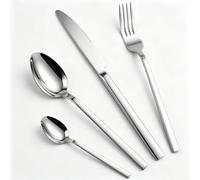 Cutlery Set, 16-Piece Silverware Set for 4, Classic Stainless Steel Mirror Knives and Forks Set Luxury Tableware Set for Home Kitchen, Dishwasher Safe