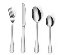 Cutlery Set, 32-Piece Silverware Set for 4, Classic Stainless Steel Mirror Knives and Forks Set Luxury Tableware Set for Home Kitchen, Dishwasher Safe