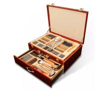 Cutlery Set, 72 Piece Stainless Steel Silverware for 12 with Gift Case - Ideal for Housewarming and Graduation Gifts