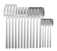 Cutlery Set Hangable 18/8 Stainless Steel Silver 4 Sets
