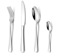 Cutlery Set, HONKKU 32 Pieces Stainless Steel Flatware Set for 8 People, Mirror Polished Silverware Set with Spoon Knife and Fork Set for Home