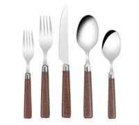 Cutlery Set - Retro Style Reusable Stainless Steel Cutlery - Polished Cutlery Set Fork Spoon for Restaurant Dining Residence