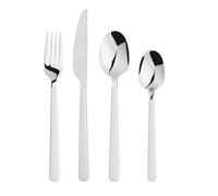 Cutlery Set Stainless Steel 16-Piece for 4 People, Off White | ABS Handle, Fork Spoon Sets