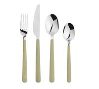 Cutlery Set Stainless Steel 16-Piece Olive Green | ABS Handle, Fork Spoon Sets, For 4 People