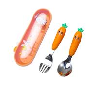 Cutlery Set - Stainless Steel Feeding Silverware Kit with Storage Box,Portable Feeding Tableware Set Including Fork and Spoon for Restaurant Party Traveling