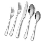 Cutlery Set - Stainless Steel Flatware Set for Home, Restaurant, Wedding, Party, Mirror Polished. Silverware Sets with Spoon Knife and Fork. Classic & Simple Design