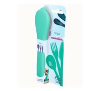 Cutlery Set with Carry Case - Portable BPA-Free Reusable Full-Size Knife, Fork and Spoon for Lunch Box, Travel, Work, School and Outdoor Use