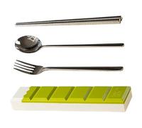 Cutlery Set with Case, Stainless Steel Travel Utensils - Stainless Steel Travel Dinnerware Set | Nice Utensil Set with Liquid Compartment, Cutlery Set