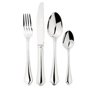 Cutlery Sets Stainless Steel 18/8 24pc Set Catering Alhambra Glim & Glam Silver One Size