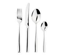 Cutlery Sets Stainless Steel 18/8 24pc Set Catering Simplicity Glim & Glam Silver One Size