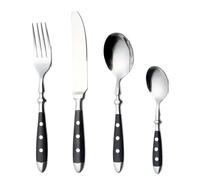 Cutlery Sets Stainless Steel Tableware Hotel Western Steak Knife Fork Spoon 4 Piece Set Black