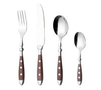 Cutlery Sets Stainless Steel Tableware Hotel Western Steak Knife Fork Spoon 4 Piece Set Brown
