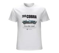 CUTLERY SUIT Men's Duche Shelby 289 Cobra Own The Road Heren T-Shirt Race Versie Advertentie Carroll American White L