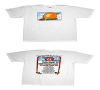 CUTLERY SUIT Men's The Allman Brothers Band Distressed Eat A Peach Adult T Shirt in White White White M