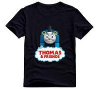 CUTLERY SUIT Men's Thomas The Tank Engine & Friends T Shirt Pre Cotton Funny Black XXL