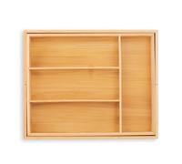 Cutlery tray Bamboo Drawer Divider Tidy Kitchen Insert Adjustable Utensil Holder