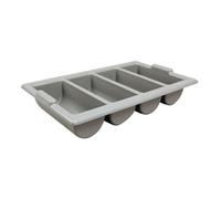 Cutlery Tray / Box Plastic 13 Inch x 21 Inch GREY