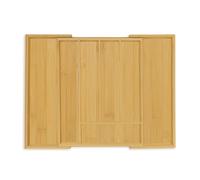 Cutlery tray drawer divider adjustable 5 compartments cutlery organiser bamboo