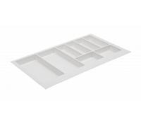 Cutlery tray inserts for kitchen drawers cabinet sizes 400-900 WHITE