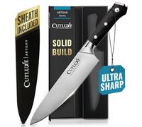 Cutluxe Chef Knife - 8" Cooking & Cutting Kitchen Knife - Razor Sharp Blade Forged from High Carbon German Steel - Ergonomic Handle & Full Tang Design - Artisan Series