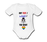 Cutomisable INSTANT PREVIEW present from for a mum mummy dad daddy gift Unique Baby Vest Grow Babygrow Cute Top Boys Girls Unisex personalised text logo image Custom Design Personal put an image photo