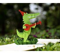 CUTPOPUP Alligator Birthday Pop Up Fun Card For Children, Son, Nephew, Kids,Teenager - Wonderful Birthday For Kids, Animal Lovers- Includes Elegant Envelope.