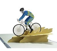 CUTPOPUP Cyclist Card - Fathers Day Card, Birthday Cards for Men, Dad Birthday Cards, Bicycle 3D Greeting Card Father Him Boy Son Brother Husband Male UK