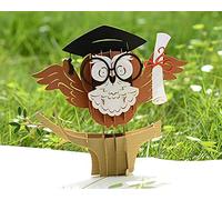 CUTPOPUP Graduation Card, Back To School Pop Up (Owl) UK