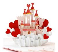 CUTPOPUP Love Castle Pop Up Anniversary Cards, Valentines Cards, Wedding Anniversary 3D, Husband Valentines Day Card for Him Her Wife Husband Mum Dad Birthday Card Gift UK