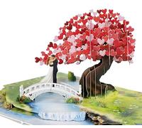CUTPOPUP Love Tree Pop Up Anniversary Cards, 3D Wedding Anniversary Card for Him Her Wife Husband Mum Dad, Birthday Card, Mothers Day, Happy Valentines Day Cards Romantic (Bridge) US8-LO201UK