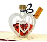 CUTPOPUP My heart Pop Up Card for Valentines Day Pop Up Card, Valentines Day 3D Card, Happy Anniversary, Thank You, Get Well, Thinking of you, Anniversary card for her UK