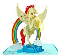 CUTPOPUP Unicorn Birthday Pop Up Card, 3D Popup Greeting Cards, 3D Birthday Card With Blank Note, Handmade 3D Popup Birthday Card Men Father Brother Husband Him Son Newphew UK