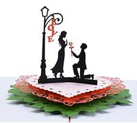 CUTPOPUP Wedding Anniversary Card Pop Up, 3D Romantic Propose Anniversary Card, Birthday Card Pop Up For Wife, Husband, Women - Great On Valentine’s Day, Birthday, Wedding Anniversary
