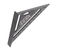 Cuts Through Complexity 7 Inch Angle Square Protractor Built from Sturdy Aluminum Material (Metric Black)