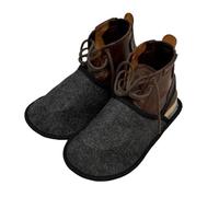 CUTSUGOK Felt museum slippers overshoes shoe covers overslippers for floor protection against dirt and scratches, craftsman slippers dark grey M (7-11 UK)