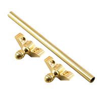 Cuttable Brass Stair Rods for Carpets Adjustable Gold Runner Rods Set for Fixed Stair Carpet Durable & Stylish Stair Railing Accessories