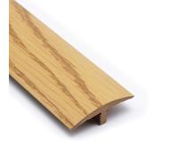 Cuttable Flooring Transition Strip T Molding Floor Edging Trim, Wood Tile Vinyl Flooring Transition Strip, Anti-slip Threshold Strips For Kitchen Balcony Doorway(Oak,6 Pcs)