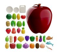 Cuttable Fruit Toys for Little Kids,Educational Learning Toy Vegetables - Pretend Play Kitchen Accessories Set | From 3 Years Kids Boys Girls Party Birthday Holiday Celebration