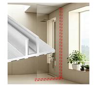 Cuttable Glass Railing T Channel Track, Kitchen Restroom Aluminum Panel Bottom Rail Frame with Anti-Slip Pad, Recessed Deep Groove Profile for 3/8" (10mm) Thick(Silver,L180cm/71in)