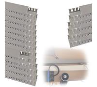 Cuttable Open Slot Wire Channel, Cord Concealer Organizer With Cover, Wire Duct Slot Wiring Raceway For Under Desk Industrial Cable Management(20 PCS,W X H 80mm X 50mm)